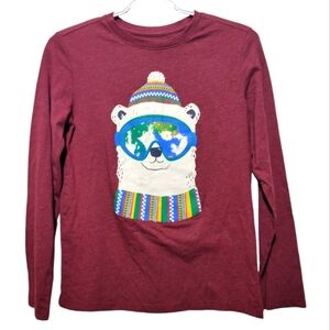 Cat & Jack Burgundy Long Sleeve Boys Size Large (12/14)